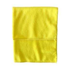 Yellow JaniClean® Heavy Duty Microfibre Cloth 40x40cm - Pack of 10
